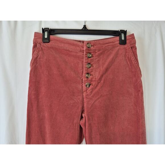 Anthropologie Pilcro Rust High Rise Corduroy Wide Leg Pants 27 X 30 - Picture 5 of 8